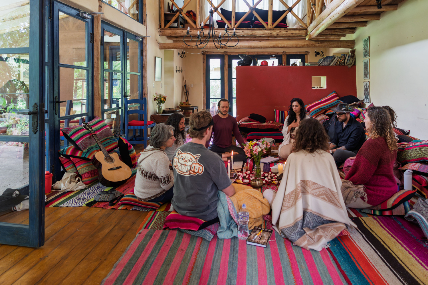 Cacao ceremony at the Melissa Wasi retreat center