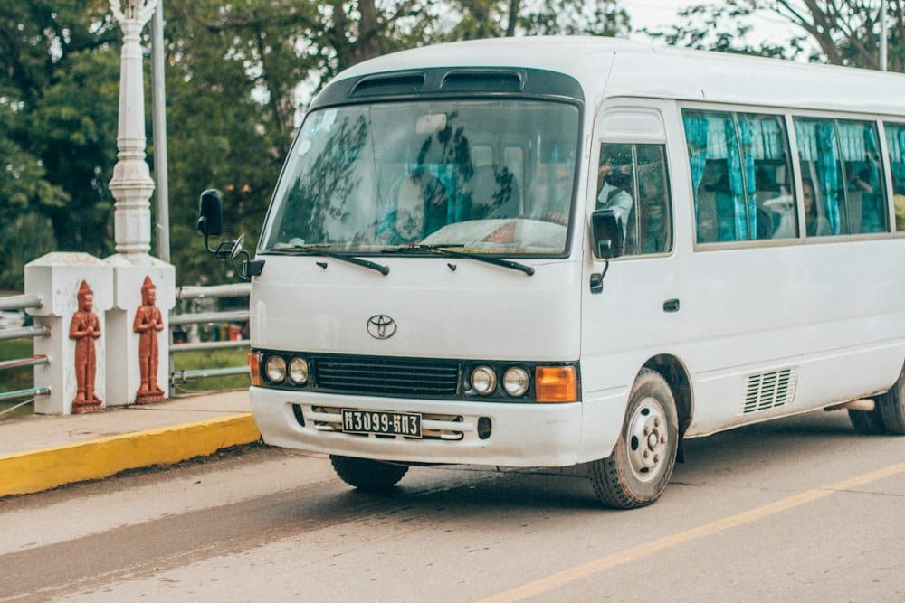 Illustrative minibus transfer vehicle, actual vehicle may differ